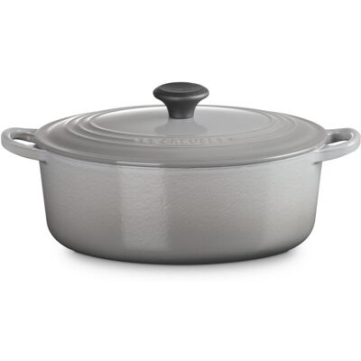 Le Creuset Cocotte oval de hierro fundido . (29 cm) Gris claro Le Creuset Cocotte oval de hierro fundido . (29 cm) Gris claro