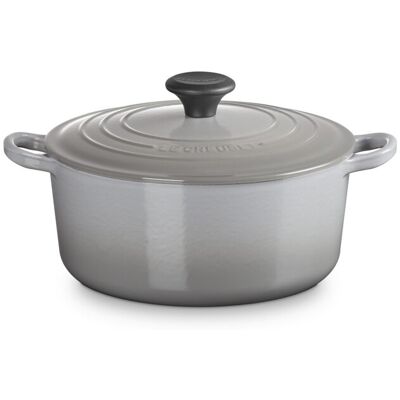 Le Creuset Cocotte redonda de hierro fundido . (24 cm) Gris claro Le Creuset Cocotte redonda de hierro fundido . (24 cm) Gris claro