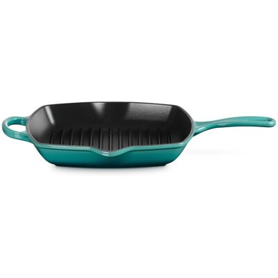 Le Creuset Sartén Skillet cuadrada de hierro fundido . (Sartén de 26 cm) Azul Pacífico Le Creuset Sartén Skillet cuadrada de hierro fundido . (Sartén de 26 cm) Azul Pacífico