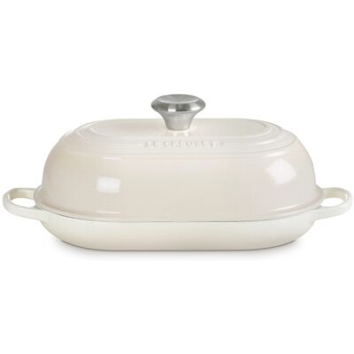 Le Creuset Cocotte oval para pan de hierro fundido . (29 cm) Merengue Le Creuset Cocotte oval para pan de hierro fundido . (29 cm) Merengue