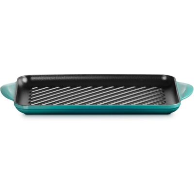 Le Creuset Parrilla rectangular de hierro fundido . (Grill de 32 cm) Azul Pacífico Le Creuset Parrilla rectangular de hierro fundido . (Grill de 32 cm) Azul Pacífico