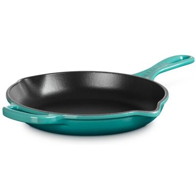 Le Creuset Sartén Skillet redonda de hierro fundido . (Sartén de 23 cm) Azul Pacífico Le Creuset Sartén Skillet redonda de hierro fundido . (Sartén de 23 cm) Azul Pacífico
