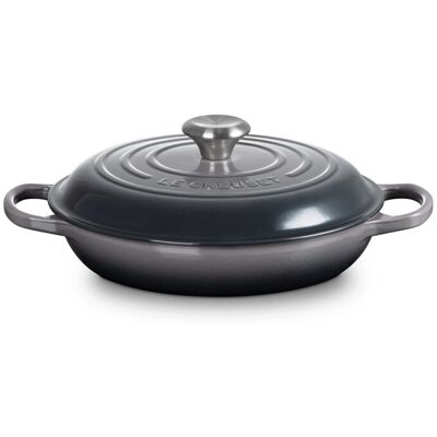 Le Creuset Cacerola baja de hierro fundido . (Cacerola de 28 cm) Gris Le Creuset Cacerola baja de hierro fundido . (Cacerola de 28 cm) Gris