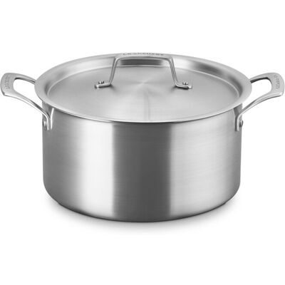 Le Creuset Cacerola de acero inoxidable 3-ply Essential . (Cacerola de 24 cm) Gris Le Creuset Cacerola de acero inoxidable 3-ply Essential . (Cacerola de 24 cm) Gris