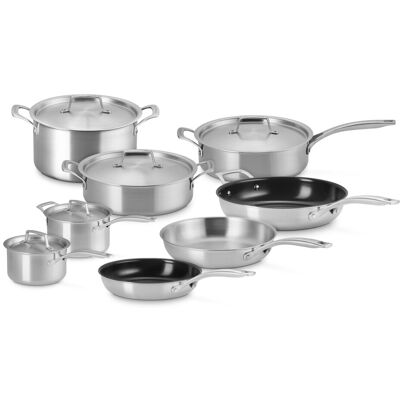 Le Creuset Set de 8 piezas de acero inoxidable . Gris Le Creuset Set de 8 piezas de acero inoxidable . Gris