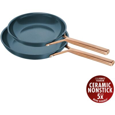 Zwilling Set de 2 sartenes de aluminio Milano . Azul Zwilling Set de 2 sartenes de aluminio Milano . Azul