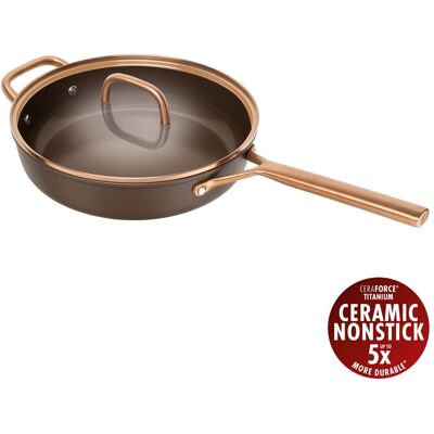 Zwilling Cacerola de aluminio con tapa de cristal Milano . (28 cm) Marrón Zwilling Cacerola de aluminio con tapa de cristal Milano . (28 cm) Marrón