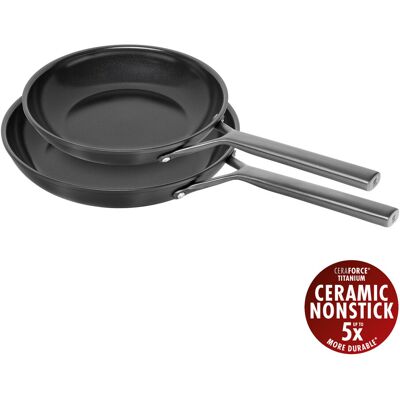 Zwilling Set de 2 sartenes de aluminio Milano . Negro Zwilling Set de 2 sartenes de aluminio Milano . Negro
