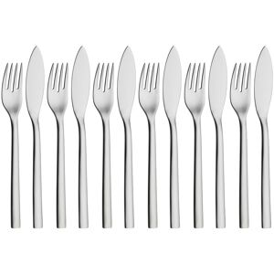WMF Juego de 12 cubiertos de pescado Nuova . Acero WMF Juego de 12 cubiertos de pescado Nuova . Acero