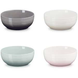 Le Creuset Tazones de cerámica Coupe surtidos - Pack de 4 Le Creuset Tazones de cerámica Coupe surtidos - Pack de 4