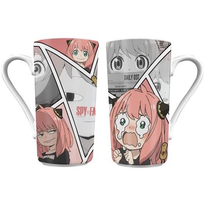 Taza Xl Spy X Family Pyramid. Rosa Taza Xl Spy X Family Pyramid. Rosa