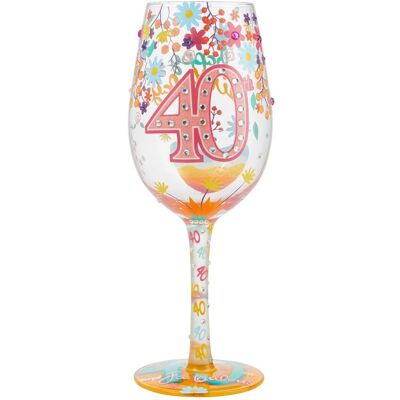 Lolita Copa de vino Happy 40th. Multicolor Lolita Copa de vino Happy 40th. Multicolor