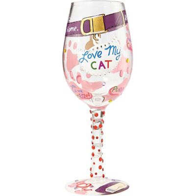 Lolita Copa de vino Love My Cat . Multicolor Lolita Copa de vino Love My Cat . Multicolor