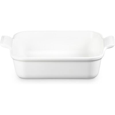 Le Creuset Bandeja cuadrada Heritage de cerámica de gres . (23 cm) Blanco Le Creuset Bandeja cuadrada Heritage de cerámica de gres . (23 cm) Blanco