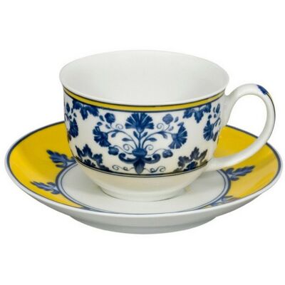 Vista Alegre Taza de café con plato Castelo Branco . Azul Vista Alegre Taza de café con plato Castelo Branco . Azul