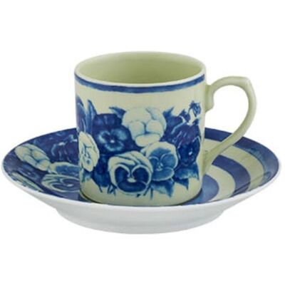 Vista Alegre Taza de café con plato The Meaning . Azul Vista Alegre Taza de café con plato The Meaning . Azul