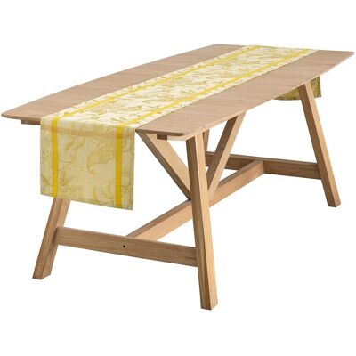 Le Jacquard FranÇais Camino de mesa lino À L'Orangerie . (50 x 150 cm) Dorado Le Jacquard FranÇais Camino de mesa lino À L'Orangerie . (50 x 150 cm) Dorado