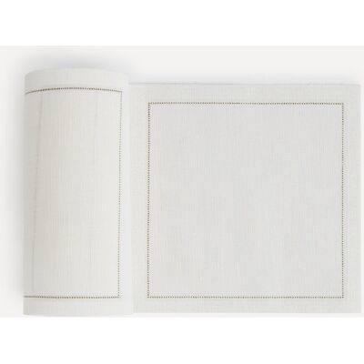My Drap Rollo de 50 servilletas de cocktail Lino . (11 x 11 cm) Crudo My Drap Rollo de 50 servilletas de cocktail Lino . (11 x 11 cm) Crudo