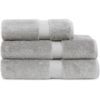Yves Delorme Toalla de baño algodón y modal 700 gr-m² Etoile . (Lavabo) Gris Yves Delorme Toalla de baño algodón y modal 700 gr-m² Etoile . (Lavabo) Gris