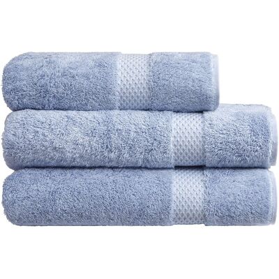 Yves Delorme Toalla de baño algodón y modal 700 gr-m² Etoile . (Tocador) Azur Yves Delorme Toalla de baño algodón y modal 700 gr-m² Etoile . (Tocador) Azur