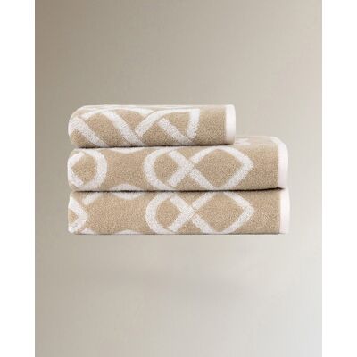 Yves Delorme Toalla de baño algodón 470 gr-m² Apollon . (Baño) Beige Yves Delorme Toalla de baño algodón 470 gr-m² Apollon . (Baño) Beige