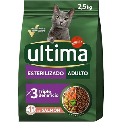 Comida para gatos salmón avena - 2,5kg - Ultima Esterilizado Comida para gatos salmón avena - 2,5kg - Ultima Esterilizado