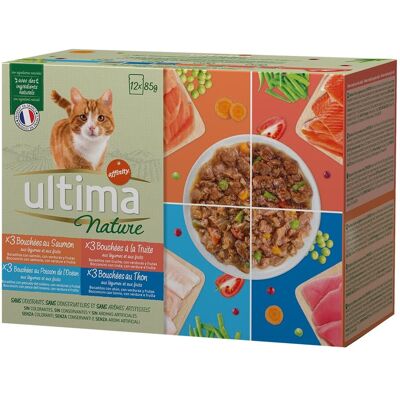 Comida húmeda Affinity Ultima para gatos - 96x85 g, variedad de pescados Comida húmeda Affinity Ultima para gatos - 96x85 g, variedad de pescados