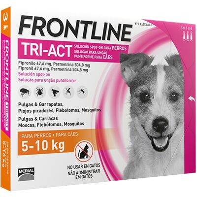 Frontline Tri-Act Cuidado Canino - Prevención Pulgas y Garrapatas - 3 Pipetas Frontline Tri-Act Cuidado Canino - Prevención Pulgas y Garrapatas - 3 Pipetas