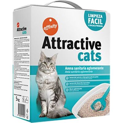 Affinity Arena aglomerante Attractive Cats para gatos 5 Kg. Affinity Arena aglomerante Attractive Cats para gatos 5 Kg.