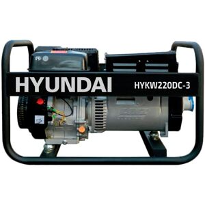 Hyundai Motosoldadora Gasolina 6,5 kVA HYKW220DC-3. Negro / Azul Hyundai Motosoldadora Gasolina 6,5 kVA HYKW220DC-3. Negro / Azul