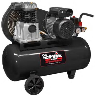 CEVIK Compresor Correa 50 litros 3 HP 230V Pro. Negro CEVIK Compresor Correa 50 litros 3 HP 230V Pro. Negro
