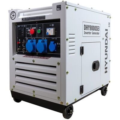 Hyundai Generador Diesel Inverter DHY9000SEI 6500W. Blanco Hyundai Generador Diesel Inverter DHY9000SEI 6500W. Blanco