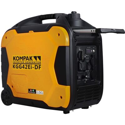 KOMPAK Generador Inverter Dual Fuel KGG42Ei-DF. Amarillo KOMPAK Generador Inverter Dual Fuel KGG42Ei-DF. Amarillo