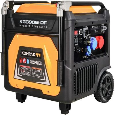 KOMPAK Generador Inverter Dual Fuel KGG90Ei-DF. Amarillo KOMPAK Generador Inverter Dual Fuel KGG90Ei-DF. Amarillo