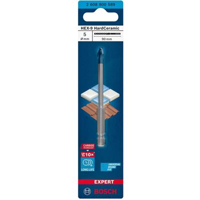 Bosch Broca Azulejo Hardceramic Ø 5 mm X 90 mm. Bosch Broca Azulejo Hardceramic Ø 5 mm X 90 mm.