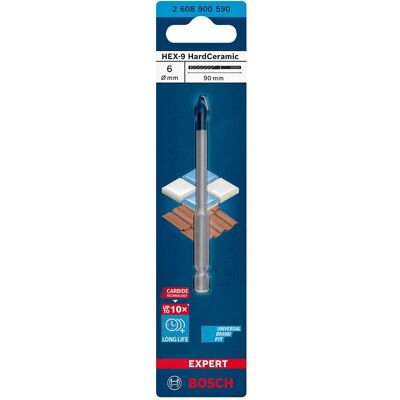 Bosch Broca Azulejo Hardceramic Ø 6 mm X 90 mm. Bosch Broca Azulejo Hardceramic Ø 6 mm X 90 mm.