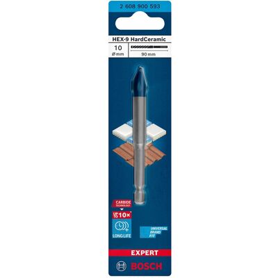 Bosch Broca Azulejo Hardceramic Ø 10 mm X 90 mm. Bosch Broca Azulejo Hardceramic Ø 10 mm X 90 mm.