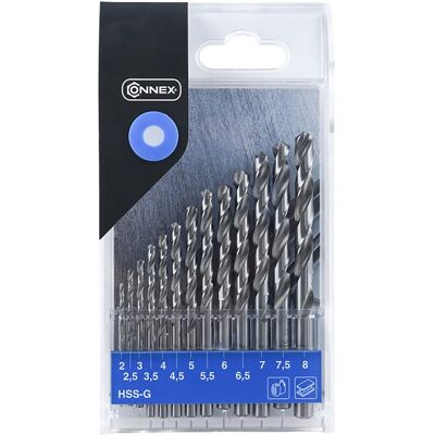 Conmetal SET BROCAS ESPIRAL HSS 2-8MM 1. Acero brillo Conmetal SET BROCAS ESPIRAL HSS 2-8MM 1. Acero brillo