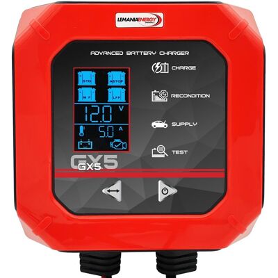CEVIK PRO Cargador de Batería 12V 5A SP-GX5. Rojo CEVIK PRO Cargador de Batería 12V 5A SP-GX5. Rojo