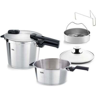 Fissler Set de ollas a presión vitaquick 3,5+6,0 litros. Metálico Fissler Set de ollas a presión vitaquick 3,5+6,0 litros. Metálico