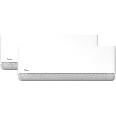 Midea Aire acondicionado Multisplit 2x1 Inverter con 2236 Frig-h + 3010 Frig-h - MULTI 2X1 5,2KW BREEZELESS E 2026 (09+12). Blanco Midea Aire acondicionado Multisplit 2x1 Inverter con 2236 Frig-h + 3010 Frig-h - MULTI 2X1 5,2KW BREEZELESS E 2026 (09+12). Blanco