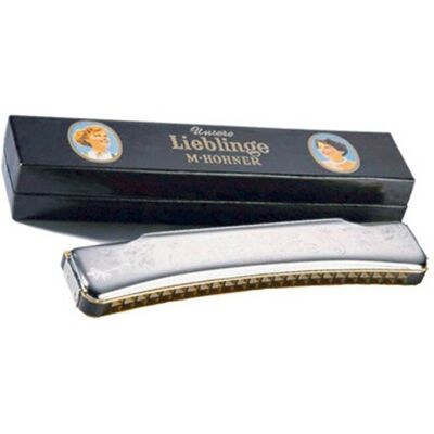 Hohner Armónica de Octava UNSERE LIEBLINGE 48 C. Metálico Hohner Armónica de Octava UNSERE LIEBLINGE 48 C. Metálico