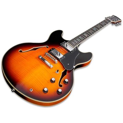 Sire Guitars Guitarra Eléctrica Hollowbody H7 VS Vintage Sunburst. Marrón Sire Guitars Guitarra Eléctrica Hollowbody H7 VS Vintage Sunburst. Marrón