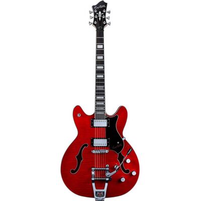 Hagstrom Guitarra Eléctrica Hollowbody Tremar Viking DLX WCT. Rojo Hagstrom Guitarra Eléctrica Hollowbody Tremar Viking DLX WCT. Rojo