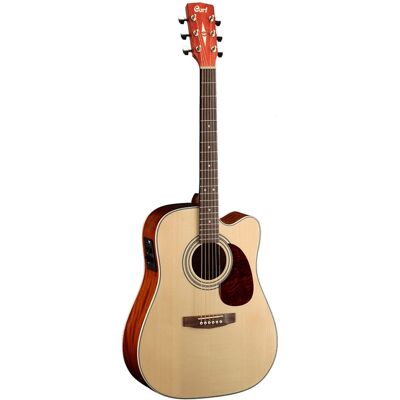 Cort Guitarra electroacústica de 6 cuerdas con Cutaway Mr500E Op. Natural Cort Guitarra electroacústica de 6 cuerdas con Cutaway Mr500E Op. Natural