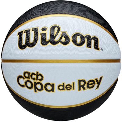 Wilson Balón De Baloncesto Copa Del Rey 2026 . (7) Blanco / Negro Wilson Balón De Baloncesto Copa Del Rey 2026 . (7) Blanco / Negro