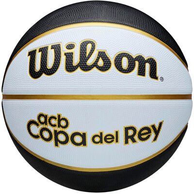 Wilson Balón De Baloncesto Copa Del Rey 2026 . (5) Blanco / Negro Wilson Balón De Baloncesto Copa Del Rey 2026 . (5) Blanco / Negro