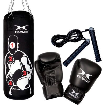 HAMMER Set de boxeo Sparring Pro 80 cm . Negro HAMMER Set de boxeo Sparring Pro 80 cm . Negro