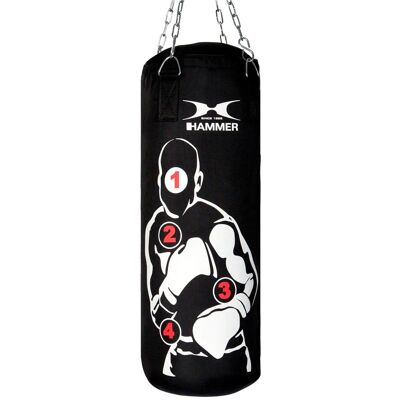 HAMMER Saco de boxeo Sparring Pro 80x30 cm . (80 cm) Negro HAMMER Saco de boxeo Sparring Pro 80x30 cm . (80 cm) Negro