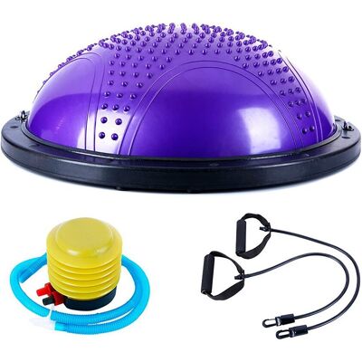 Fitness Tech Semiesfera de equilibrio o Bosu Yoga . Morado Fitness Tech Semiesfera de equilibrio o Bosu Yoga . Morado